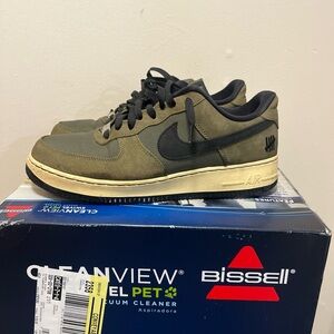 Nike Air Force Dunks Olive and Black Athletic Shoes